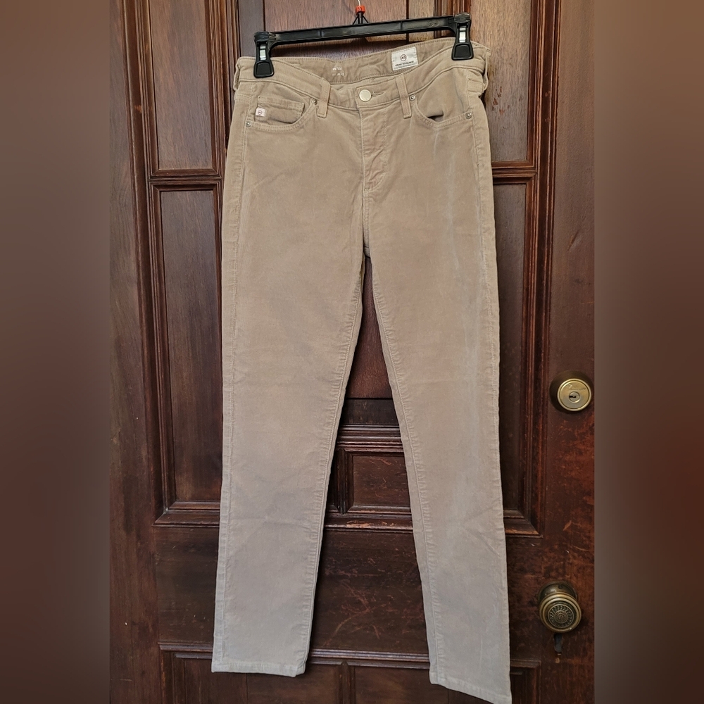 Adriano Goldschmied Prima Cigarette Leg Cuderoy Jeans Size 26R-Tan